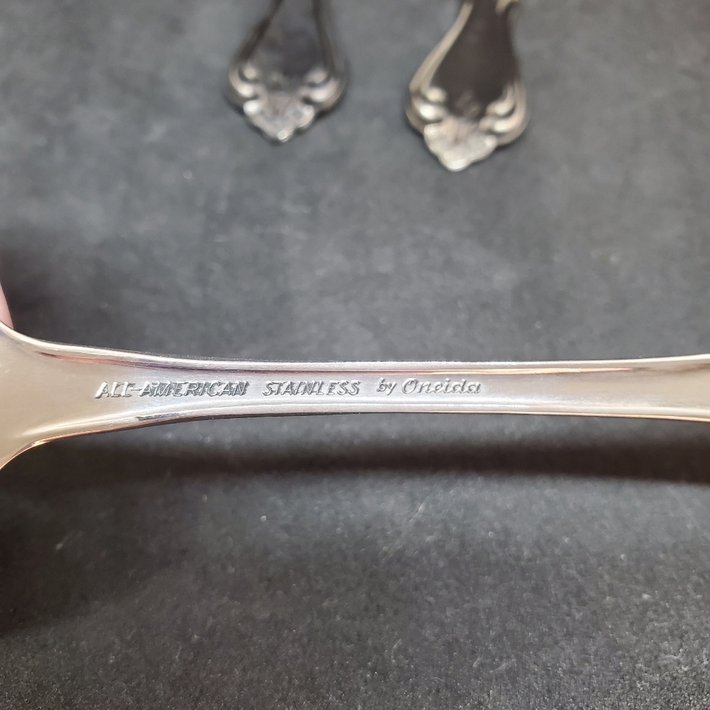 Vintage Oneida Silver Briarwood  3-PC. Hostess Flatware Stainless 1970-2006 - Picture 5 of 7